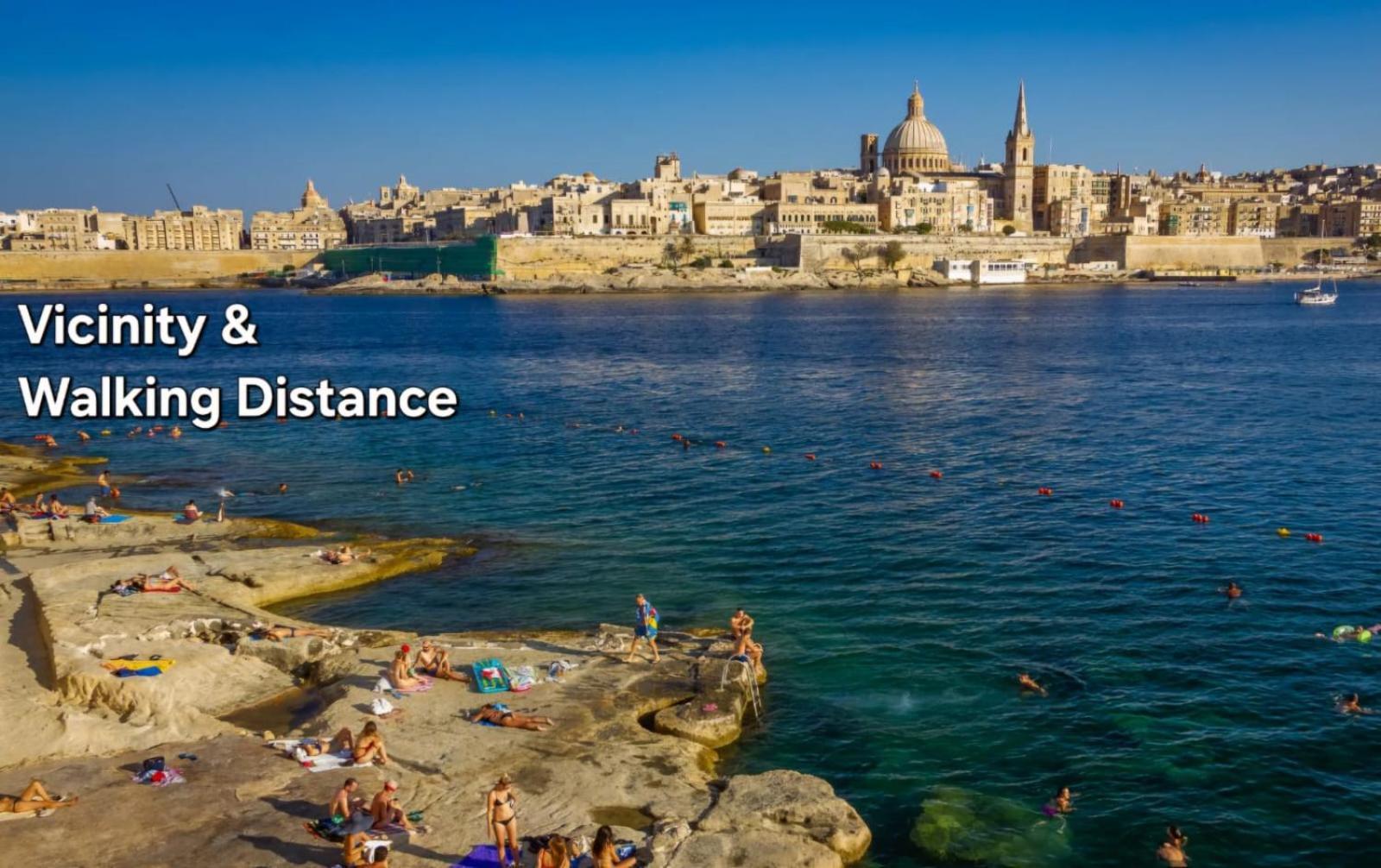 Modern Sliema Apartment Near Sea Bagian luar foto